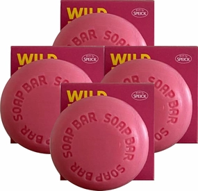 Speick Bath and Shower Soap Wild Rose made from Pure Vegetable Oils - 4x100g (14.11 Oz) - Germany