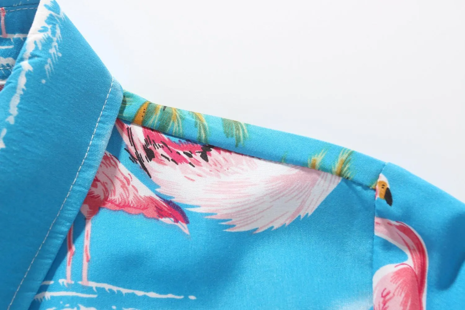 SSLR Hawaiian Shirts for Women Flamingo Shirt Tropical Shirts for Women Summer Casual Short Sleeve