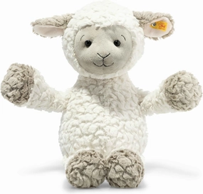 Steiff Lita Lamb, Premium Lamb Stuffed Animal, Stuffed Toy Sheep, Lamb Plush (White/Taupe, 18")