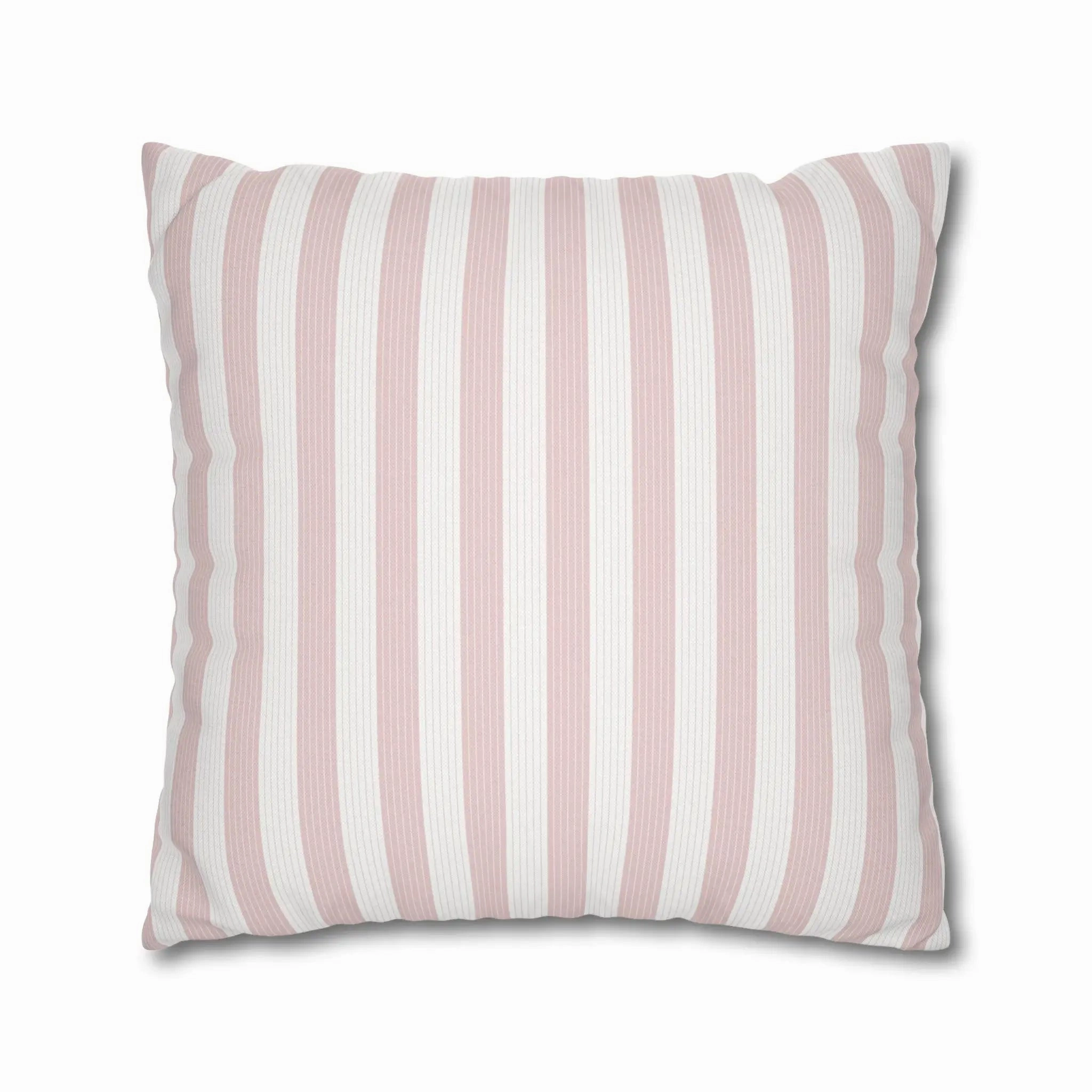 Stephen Pinstripe Outdoor Throw Pillow - Soft Rose