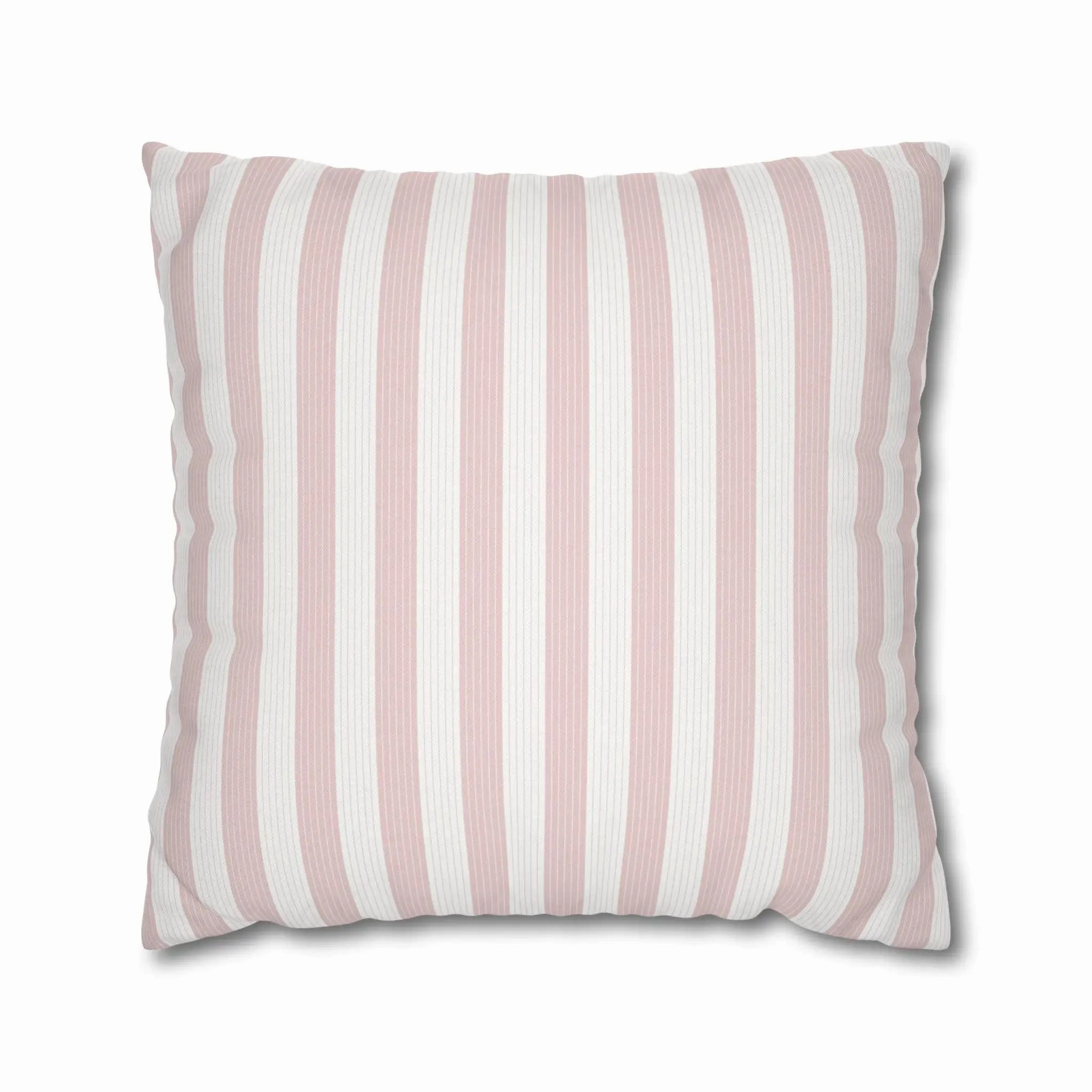Stephen Pinstripe Outdoor Throw Pillow - Soft Rose