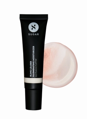SUGAR Bling Leader Illuminating Moisturizer - 03 Peach Poppin' - Warm peach with a pearl finish