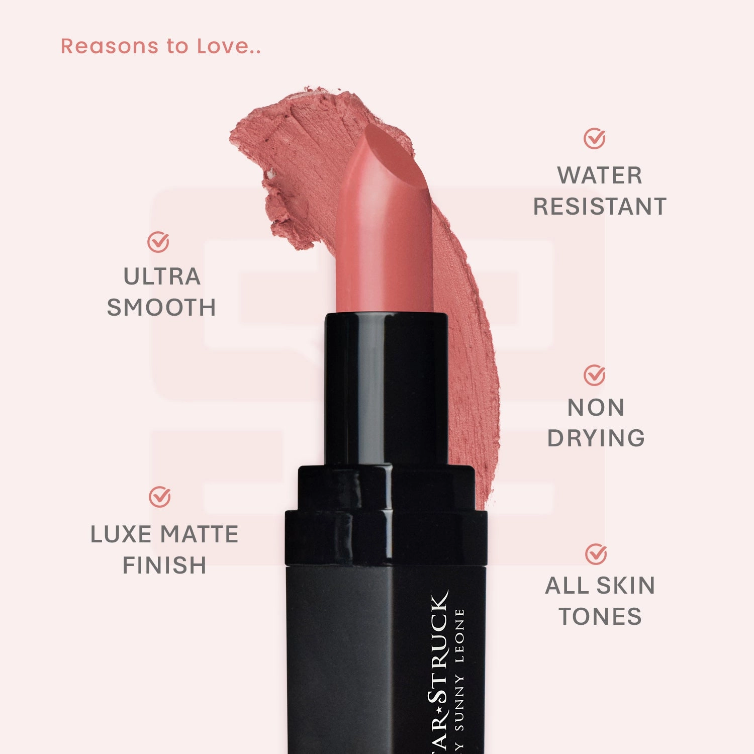 Sugar Plum - Luxe Matte Lipstick, Mauve Pink | 4.2gms