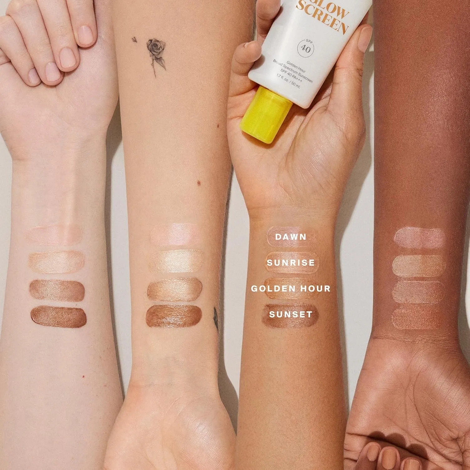 Supergoop! Glowscreen SPF 40, Sunrise (Champagne Glow) - 20 mL - Glowy Primer   Broad Spectrum Tinted Sunscreen - Helps Filter Blue Light - Hydration - Hyaluronic Acid & Vitamin B5