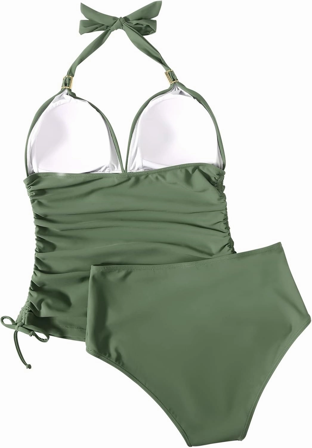 SUUKSESS Women Halter Tankini Bathing Suits Sexy Slimming Tummy Control Swimsuits 2 Pieces