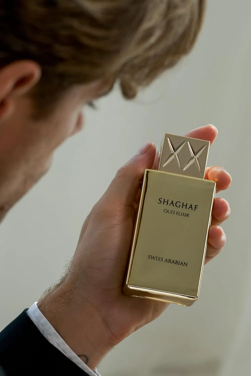 Swiss Arabian Shaghaf Oud Elixir Oud, Gourmand, Amber Fragrance - Notes of Saffron - Perfume for Women and Men - 2.5 oz EDP Spray