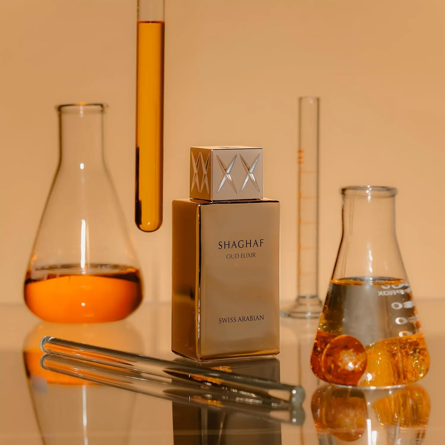 Swiss Arabian Shaghaf Oud Elixir Oud, Gourmand, Amber Fragrance - Notes of Saffron - Perfume for Women and Men - 2.5 oz EDP Spray