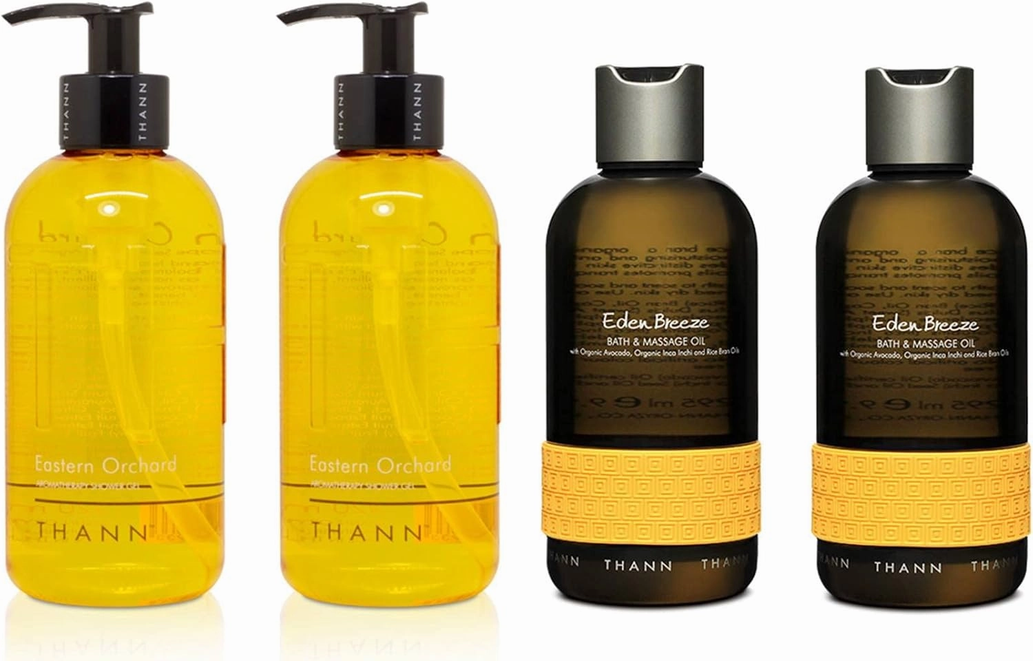 THANN Eastern Orchard Shower Gel and Eden Breeze Massage Oil Set.