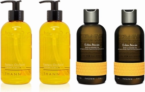 THANN Eastern Orchard Shower Gel and Eden Breeze Massage Oil Set.