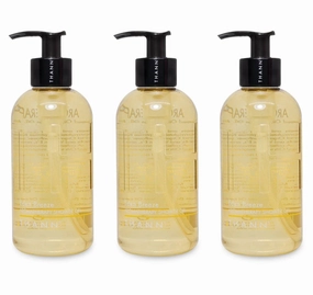 THANN Eden Breeze Aromatherapy Shower Gel with Organic Sunflower Seed Oil, Rice Bran Oil, Rose and Jasmine Essential Oils 10.82 Fl Oz. (Pack of 3)