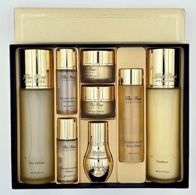 The First Geniture Premium Korean Skincare Set, 7-Piece Luxury Beauty Collection with Skin Softener, Emulsion, Eye Cream and Foam Cleanser
