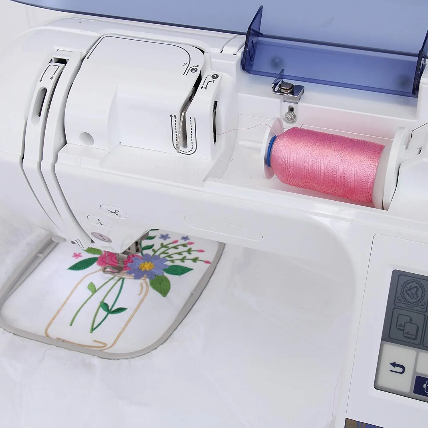 Threadart 80 Color Polyester Embroidery Machine Thread Set - Includes Sets A&B | 500M Spools 40wt | for Brother Babylock Janome Singer Pfaff Bernina Machines - Includes Black & White