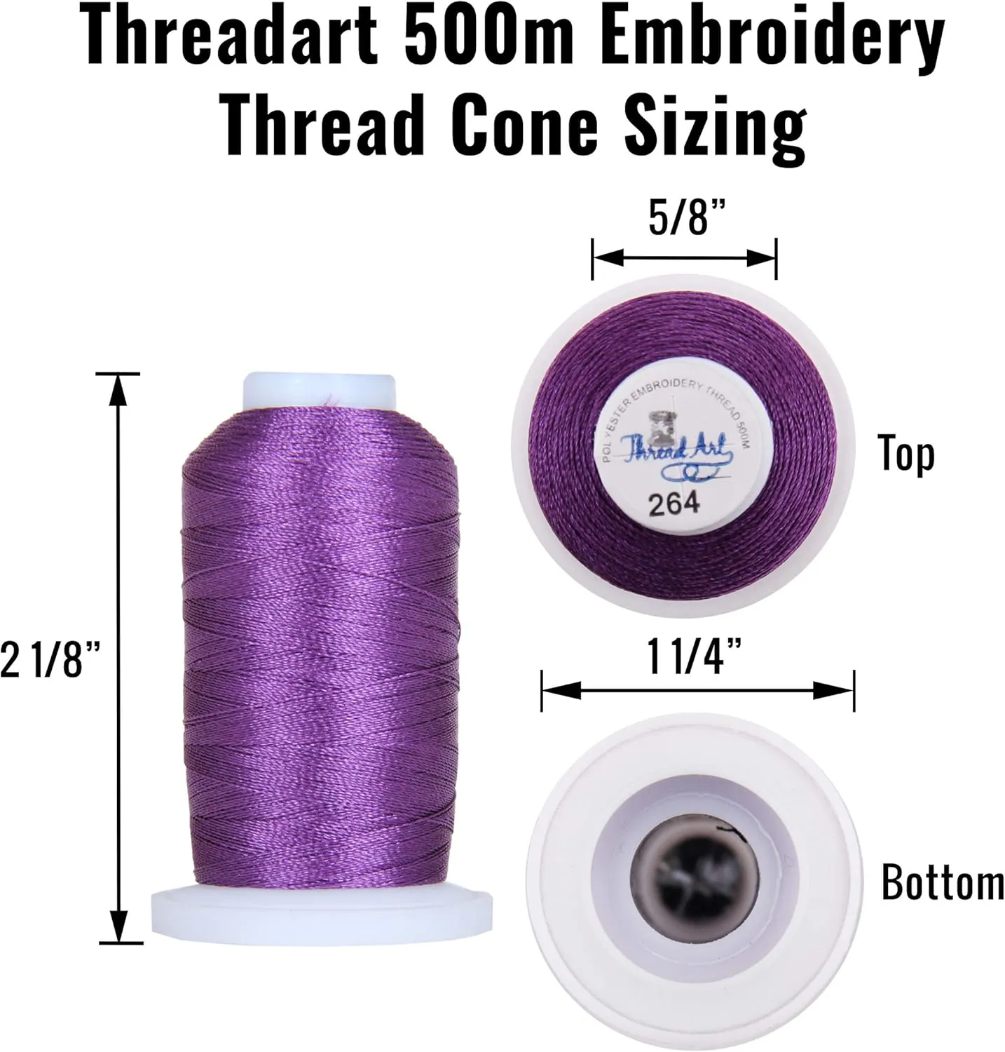 Threadart 80 Color Polyester Embroidery Machine Thread Set - Includes Sets A&B | 500M Spools 40wt | for Brother Babylock Janome Singer Pfaff Bernina Machines - Includes Black & White