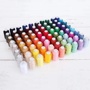 Threadart 80 Color Polyester Embroidery Machine Thread Set - Includes Sets A&B | 500M Spools 40wt | for Brother Babylock Janome Singer Pfaff Bernina Machines - Includes Black & White