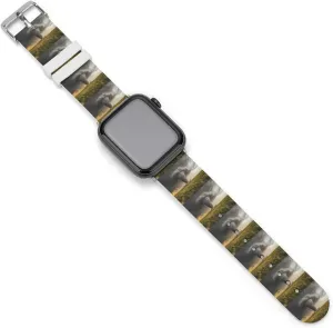 Tornado Adjustable Silicone Watchband Compatible with IWatch Classic Soft Sports Watch Strap for Men Women
