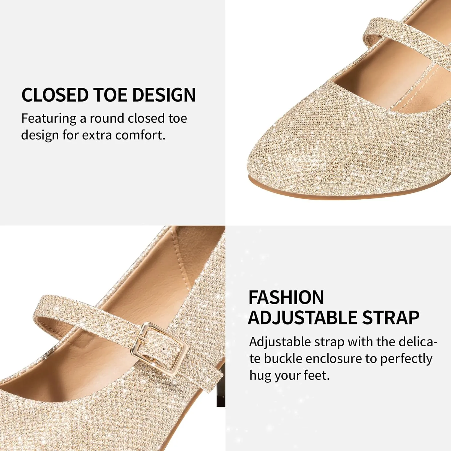 Trary Mary Jane Shoes Women, Chunky Mary Janes Heels for Women Shoes Dressy Casual, Dress Shoes for Women Block Heels Closed Toe Mary Jane Pumps