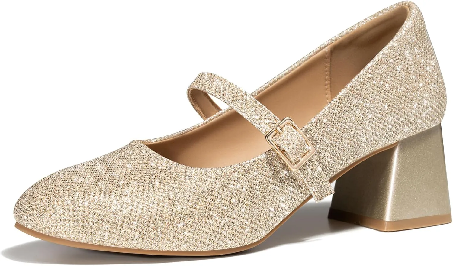 Trary Mary Jane Shoes Women, Chunky Mary Janes Heels for Women Shoes Dressy Casual, Dress Shoes for Women Block Heels Closed Toe Mary Jane Pumps