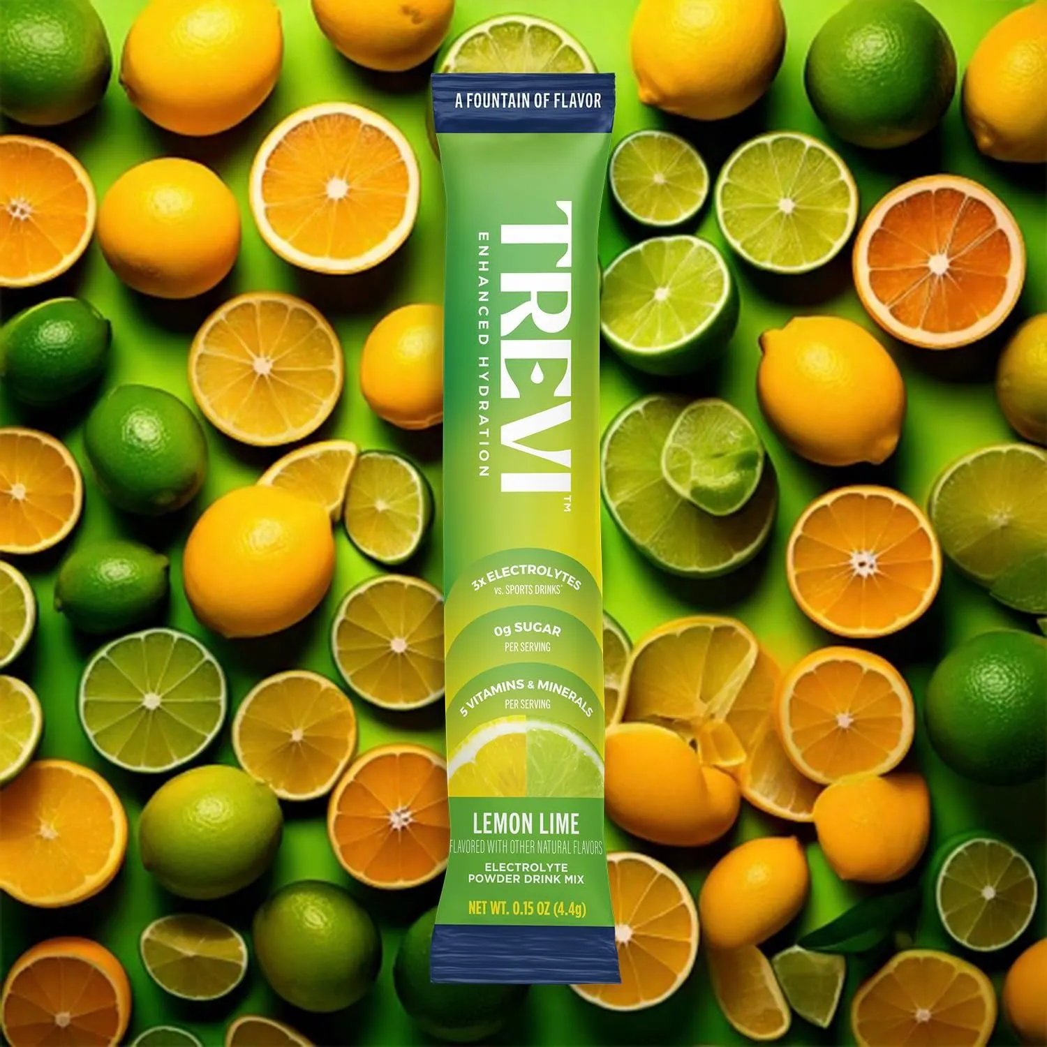 TREVI™ Sugar Free Electrolytes - Drink Mix Hydration Powder Packets - 28 Count - Lemon Lime