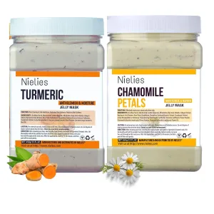 Turemic Chamomile Petals Jelly Mask, Anti-Aging, Hydrating, Face Skin Care, Peel-Off, Vegan, 20 Minute Moisturizing Treatment