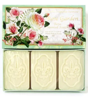 Tuscan Rose Soap Set from Italy