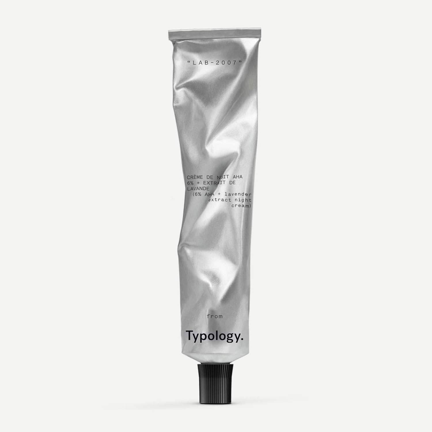 Typology Exfoliating Night Cream with 6% AHA and Lavender Extract