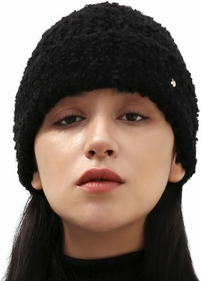UNDERCONTROL Gold Label Unisex Fall Winter Mohair Boucle Soft Warm Cuffed Rollup Beanie Korea Knit Skull Ski Cuffed Hat Korea
