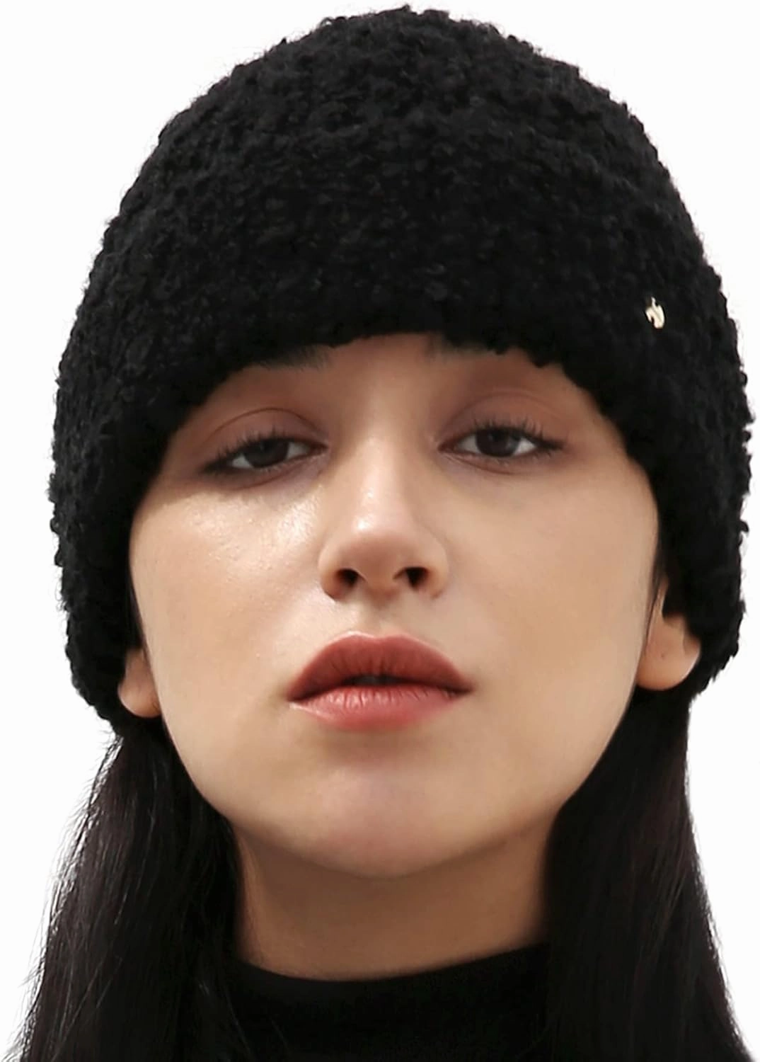 UNDERCONTROL Gold Label Unisex Fall Winter Mohair Boucle Soft Warm Cuffed Rollup Beanie Korea Knit Skull Ski Cuffed Hat Korea
