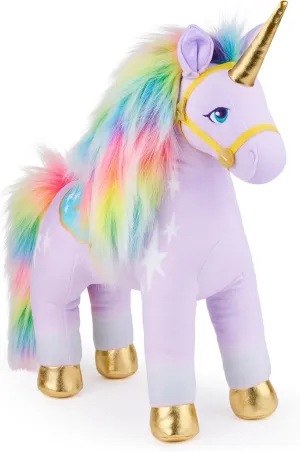 Unicorn Academy Official Wildstar Plush Toy, Unicorn Stuffed Animal, Unicorn Toys for Girls Ages 1 & Up, Purple, 15”