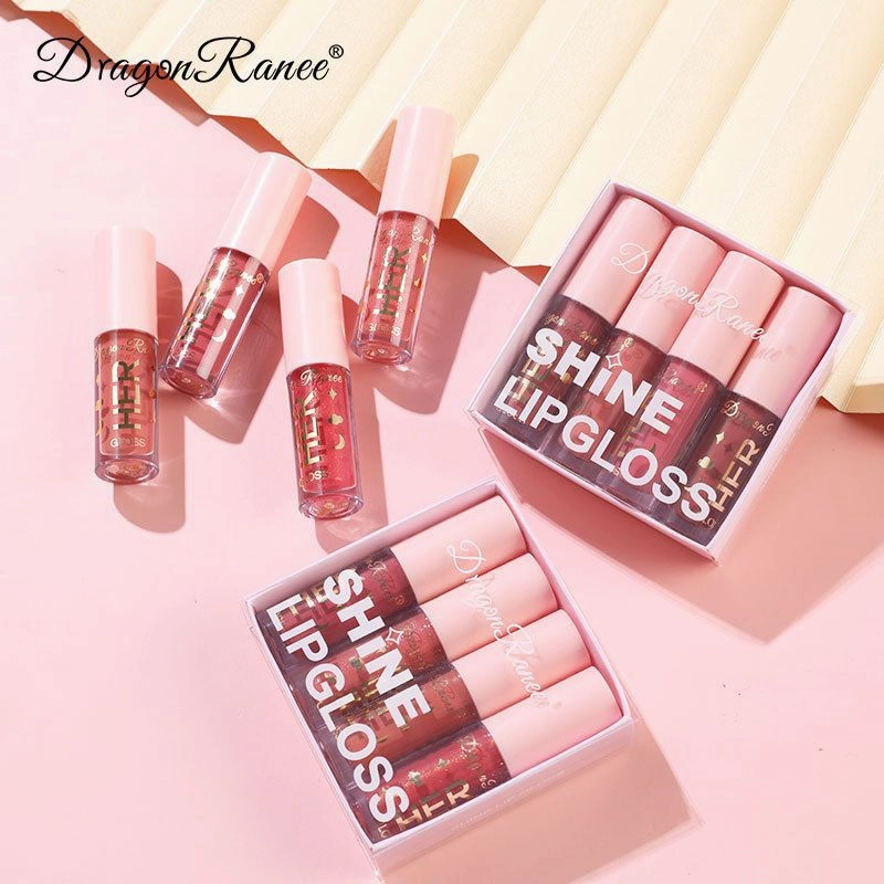 Unique assortment Shiny pack 4 of Ergonomic Nude lipgloss