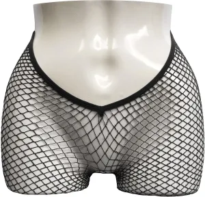 V-Cut Skintone Gold Glitter Fishnet Stockings | VCUT Carnival Tights for Black and Brown Skin Women