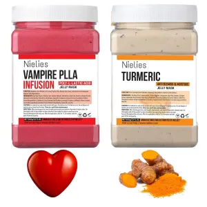Vampire and Turemic Jelly Face Mask for Facials Hydrating, Anti-Aging & Nourishing| Professional Hydro jelly Masks | Vajacial Jelly Mask Powder