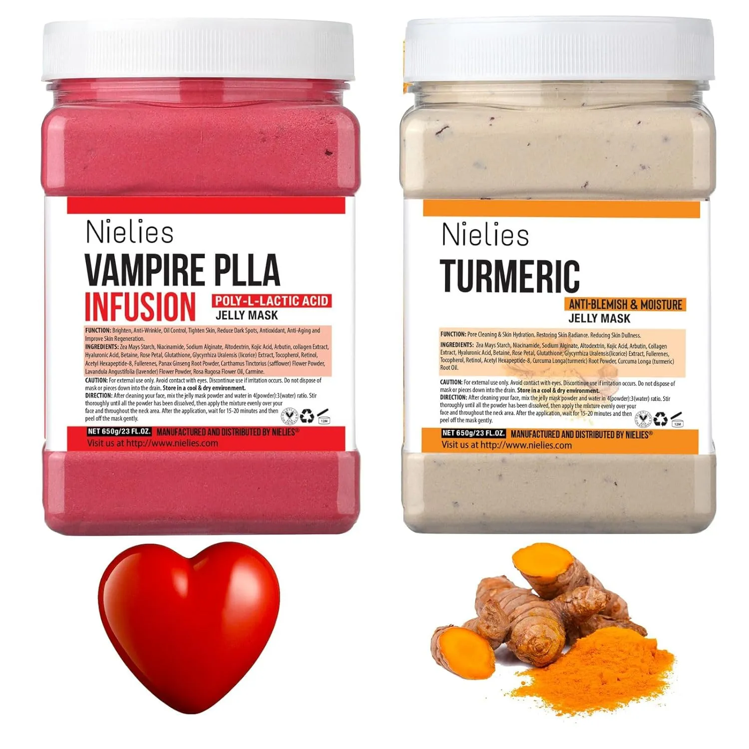 Vampire and Turemic Jelly Face Mask for Facials Hydrating, Anti-Aging & Nourishing| Professional Hydro jelly Masks | Vajacial Jelly Mask Powder