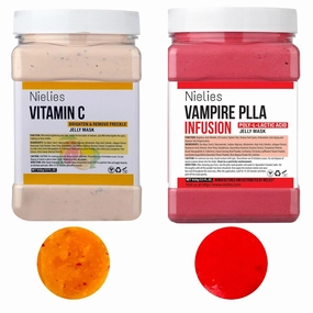 Vampire   Vitamin C Jelly Mask, Facial Skin Care- Collagen Peel-Off Jelly Mask Set For Facials, Face Mask For Instant Hydration, Vegan Peel Off Face Mask, For Anti-Aging
