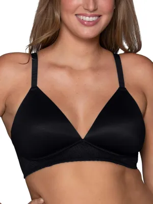 Vanity Fair Women's Effortless Wireless Bra, Buttery Soft Fabric & Lightweight Memory Foam Cups up to DD