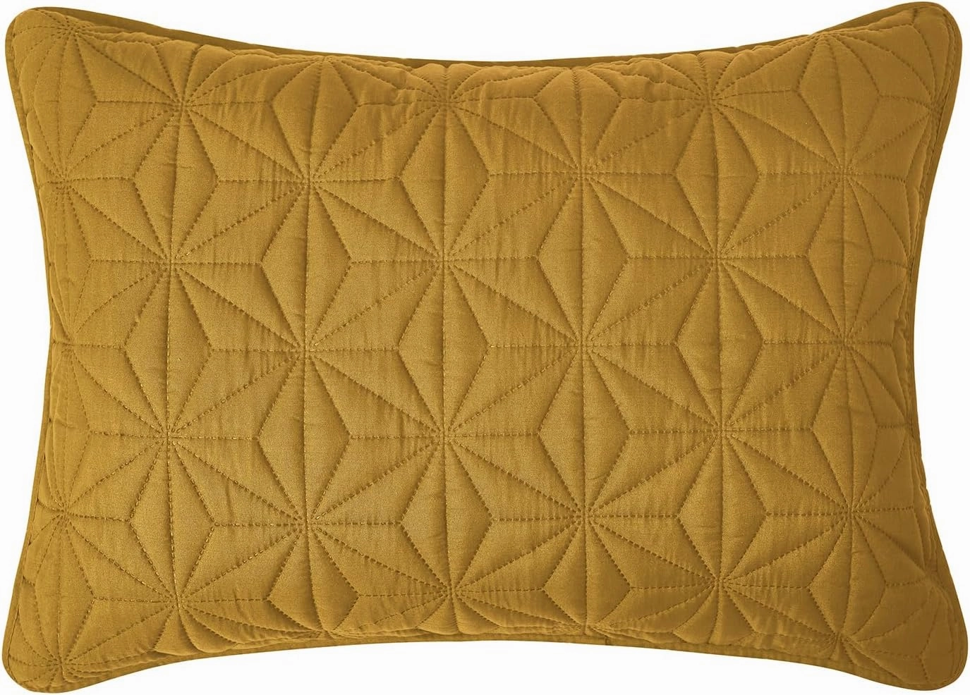 VCNY Home - Quilt Set, Soft Bedding with Matching Shams, Dorm Room Essentials, Use As Bedspread or Throw Blanket (Kaleidoscope Gold, Full/Queen)