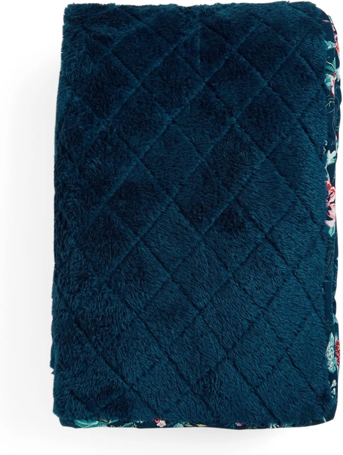 Vera Bradley Women's Fleece Solid Throw Blanket, Rose Toile, 80 X 50