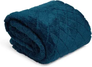 Vera Bradley Women's Fleece Solid Throw Blanket, Rose Toile, 80 X 50