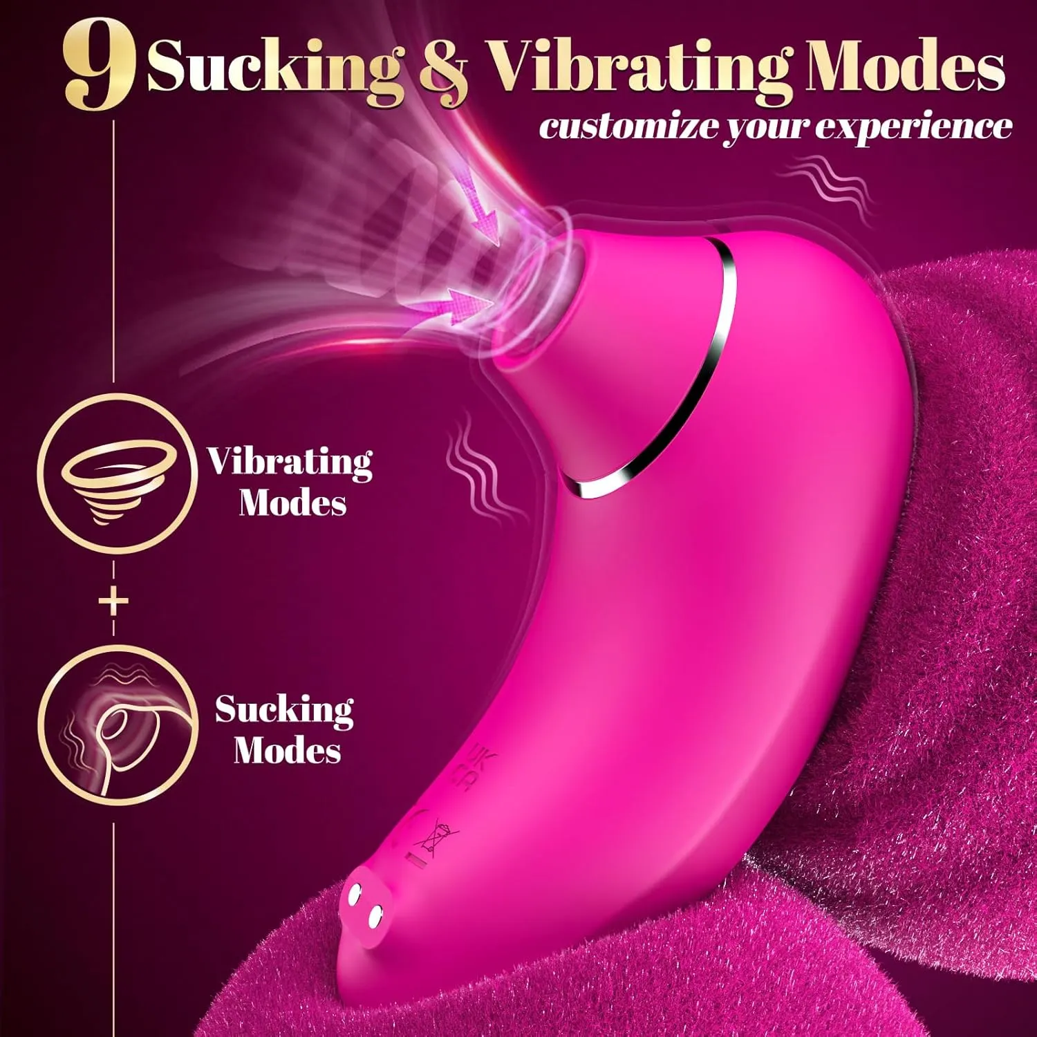 Vibrator Adult Sex Toys for Women - Upgraded Sex Toys Sucking Vibrators Adult Toys, 9 Sucking & Vibrating Rose Sex Toy Nipples Clitoral Stimulator Adult Toy for Female Adults Couples