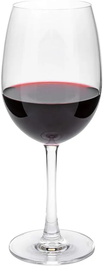 Voglia Nude 19.8 Ounce Cabernet Wine Glasses, Set Of 6 Crystal Wine Glasses - For White or Red Wines, Laser-Cut Rim, Fine-Blown Crystal Stemmed Wine Glasses, Dishwasher-Safe Stemware - Restaurantware