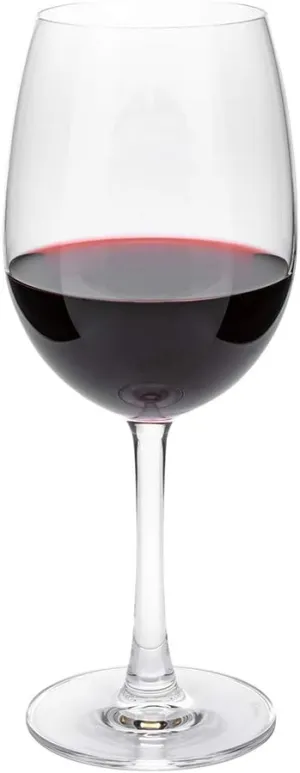 Voglia Nude 19.8 Ounce Cabernet Wine Glasses, Set Of 6 Crystal Wine Glasses - For White or Red Wines, Laser-Cut Rim, Fine-Blown Crystal Stemmed Wine Glasses, Dishwasher-Safe Stemware - Restaurantware