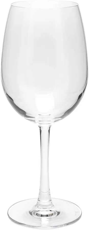 Voglia Nude 19.8 Ounce Cabernet Wine Glasses, Set Of 6 Crystal Wine Glasses - For White or Red Wines, Laser-Cut Rim, Fine-Blown Crystal Stemmed Wine Glasses, Dishwasher-Safe Stemware - Restaurantware