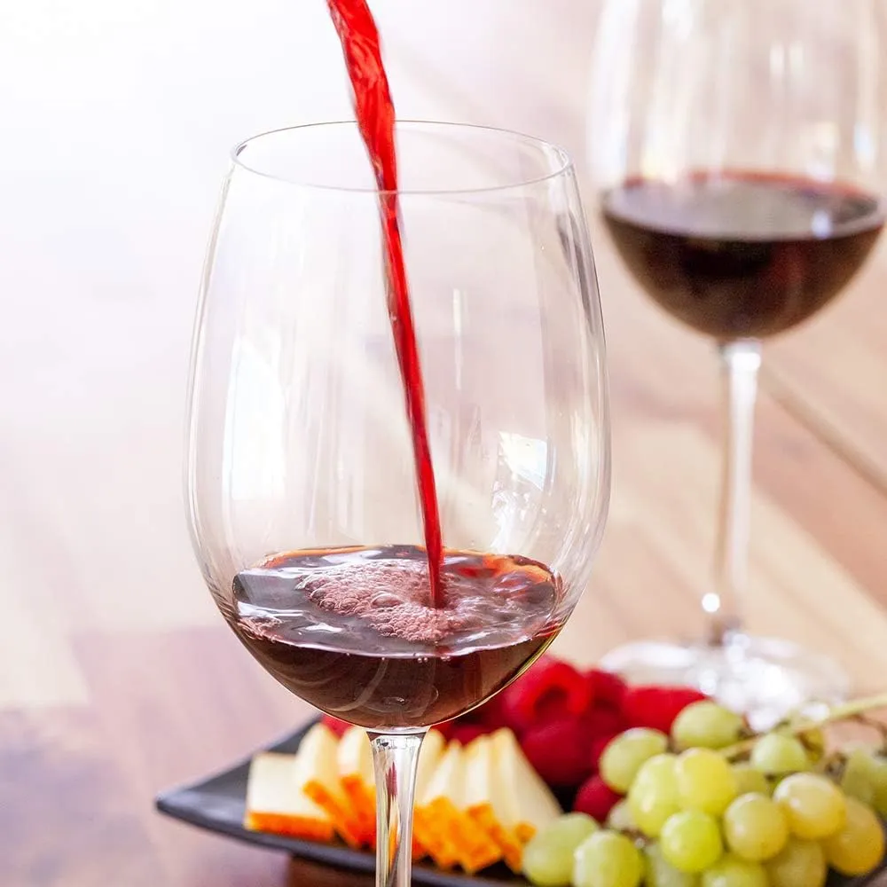 Voglia Nude 25 oz Bordeaux Wine Glass - Crystal, All-Purpose - 4" x 4" x 10 1/4" - 6 count box