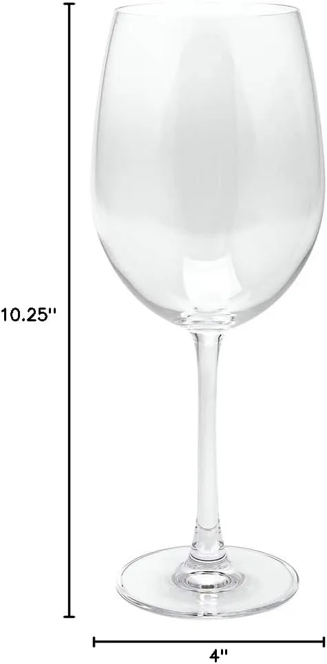 Voglia Nude 25 oz Bordeaux Wine Glass - Crystal, All-Purpose - 4" x 4" x 10 1/4" - 6 count box