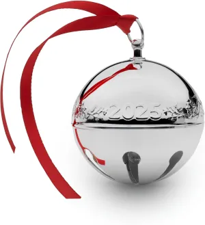 Wallace 2025 Silver Plated Sleigh Bell Ornament 55th Edition