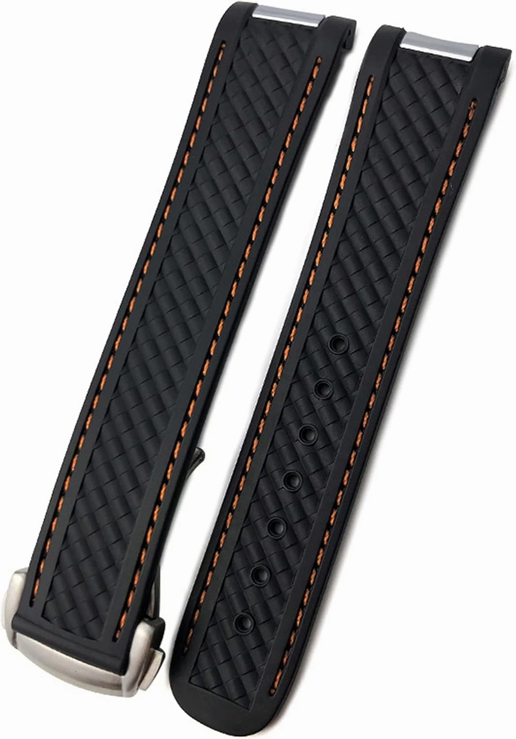 Watch Band for Omega 300 AT150 DE Ville Soft Silicone Rubber Watch Strap Watch Accessories Watch Bracelet