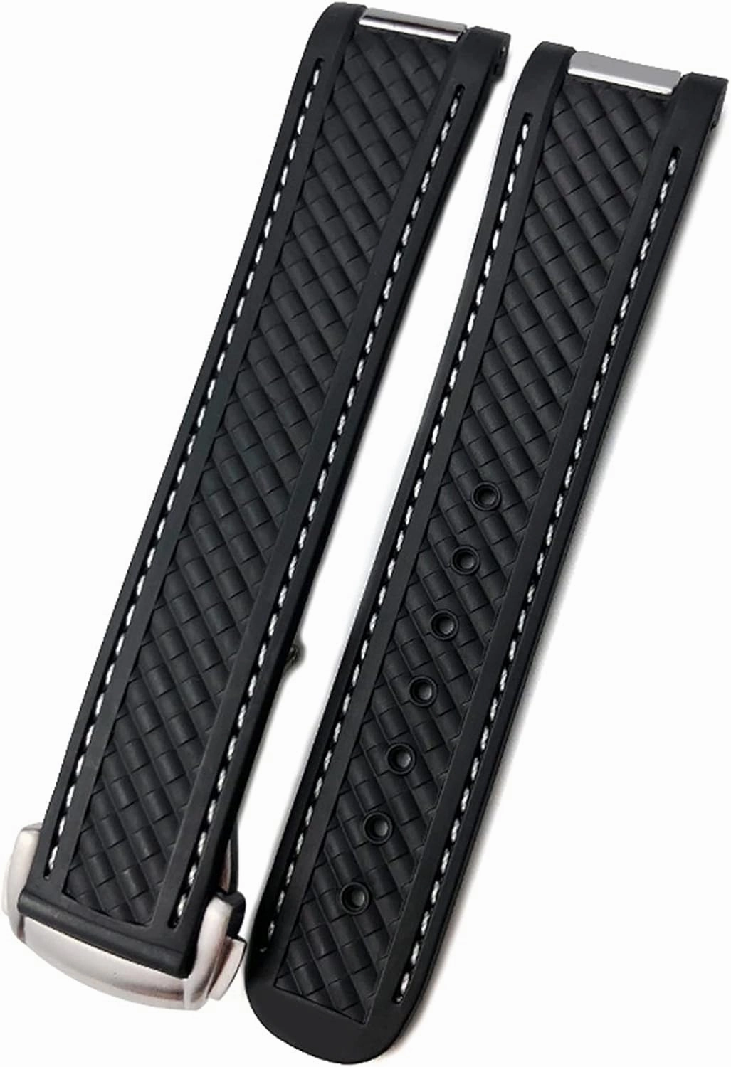 Watch Band for Omega 300 AT150 DE Ville Soft Silicone Rubber Watch Strap Watch Accessories Watch Bracelet