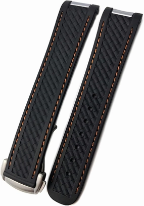 Watch Band for Omega 300 AT150 DE Ville Soft Silicone Rubber Watch Strap Watch Accessories Watch Bracelet