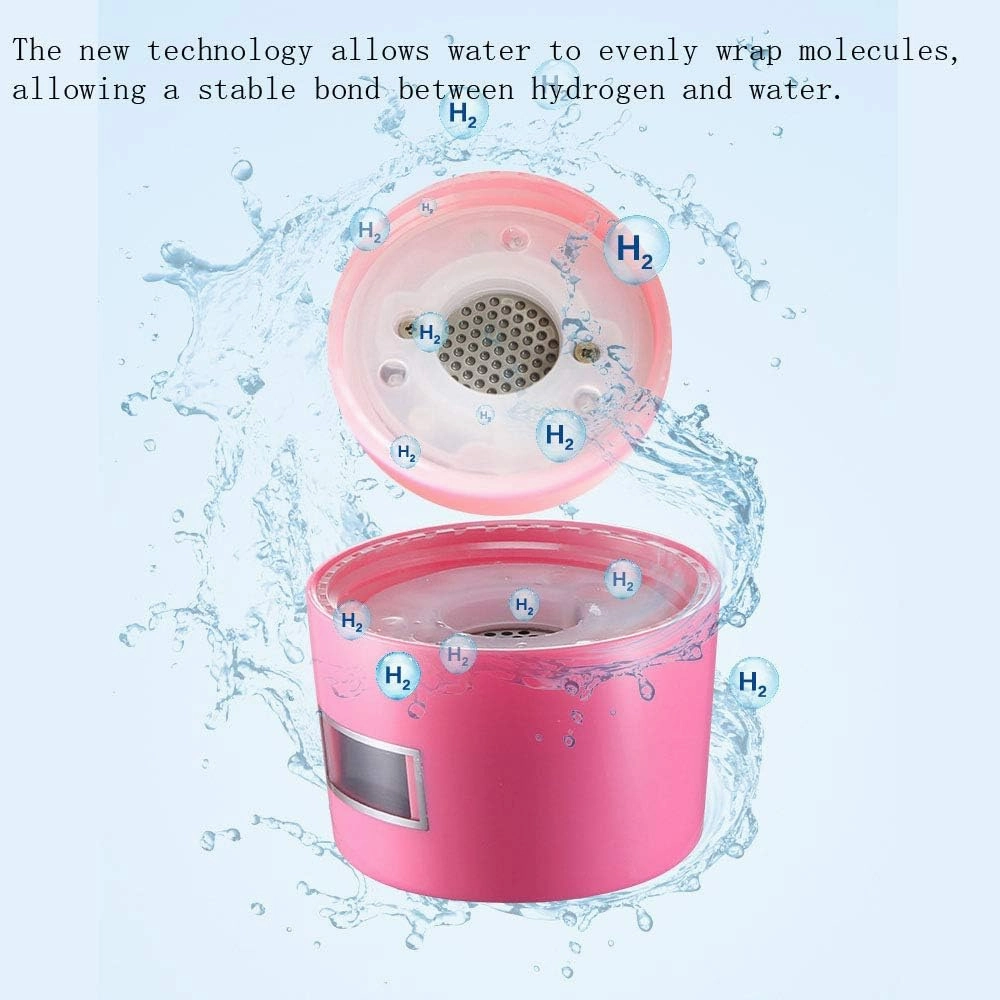 Water Purifiers, Hydrogen Alkaline Water Bottle Hydrogen Water Generator Ionizer Portable Mode 3 Mins Rapidly Generate 1000Ppb High Concentration Discharge Ozone and Chlorine 300Ml