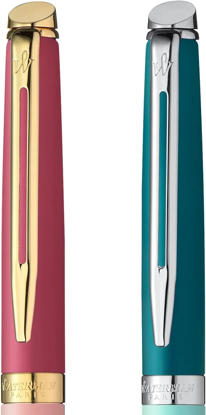WATERMAN 2180130 Official Metropolitan Essential Oil-based Ballpoint Pen, Premium Brand, Gift, Genuine Imported, Pink GT