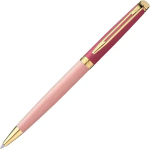WATERMAN 2180130 Official Metropolitan Essential Oil-based Ballpoint Pen, Premium Brand, Gift, Genuine Imported, Pink GT